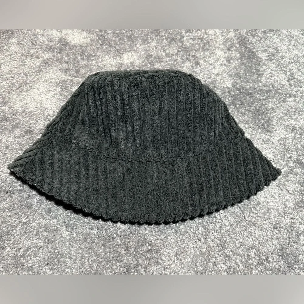 Black White Houndstooth Reversible Bucket Hat Women One Size
